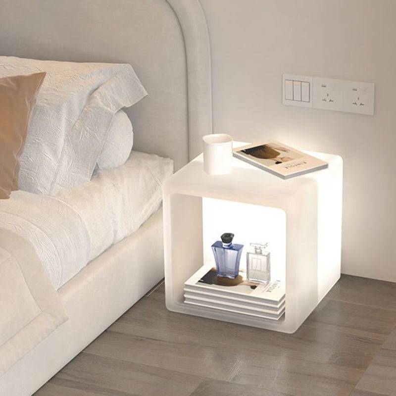 PE Rounded Square Storage Floor Lamp
