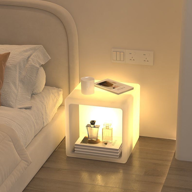 PE Rounded Square Storage Floor Lamp