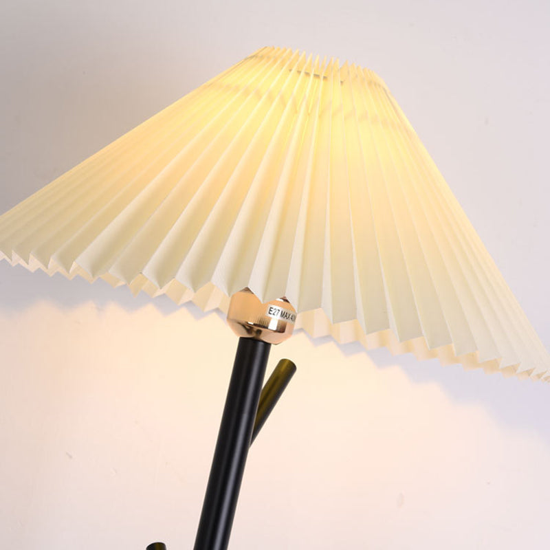 Umbrella Iron PVC Fabric Floor Lamp