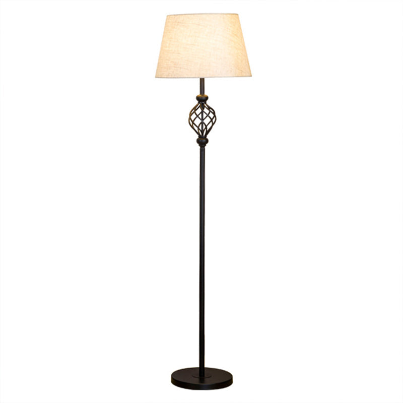 Modern Minimalist Iron Fabric Floor Lamp