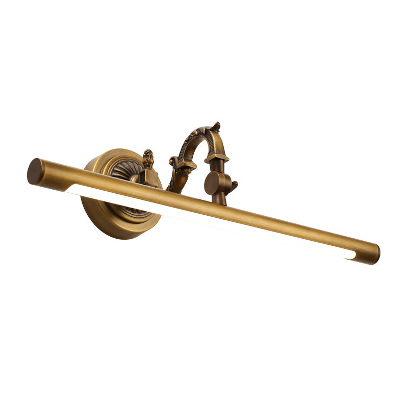 Long Copper PC Vanity Wall Lamp