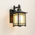 Lantern Shaped Aluminum Glass Outdoor Light