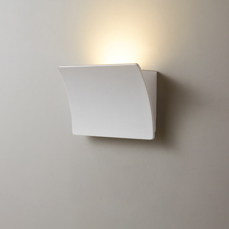 Aluminum Acrylic Square Bedroom Wall Lamp