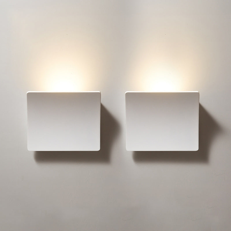 Aluminum Acrylic Square Bedroom Wall Lamp