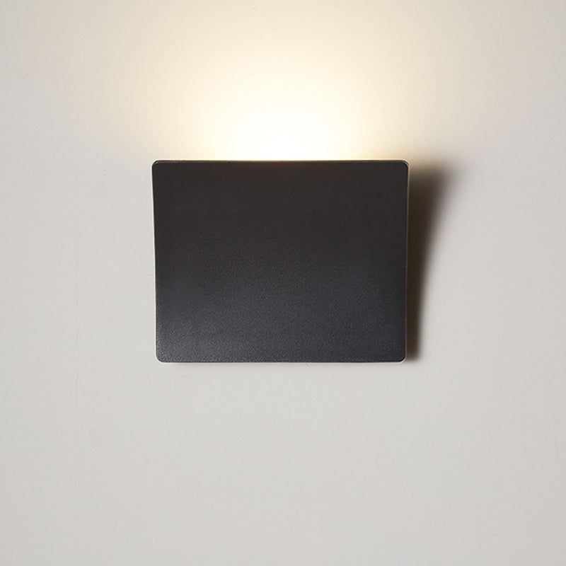 Aluminum Acrylic Square Bedroom Wall Lamp