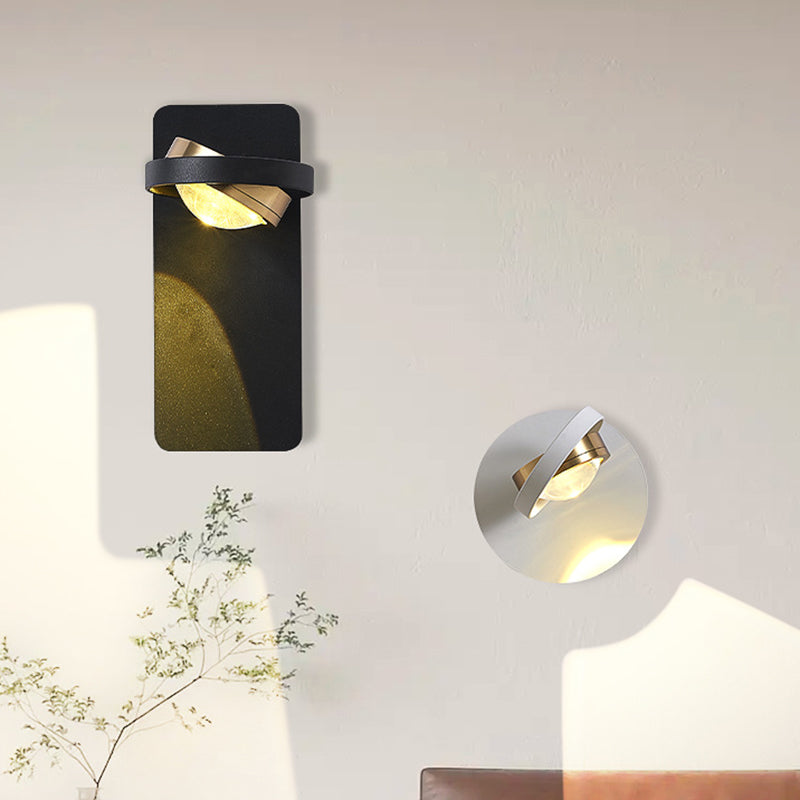 Rotatable Spherical Square Iron Wall Lamp
