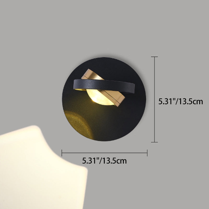 Rotatable Spherical Square Iron Wall Lamp