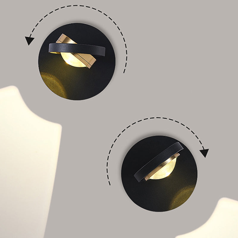 Rotatable Spherical Square Iron Wall Lamp