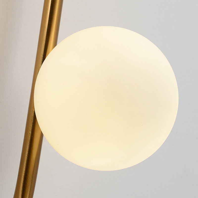 Geometric Lines Iron Glass 2-Light Wall Lamp