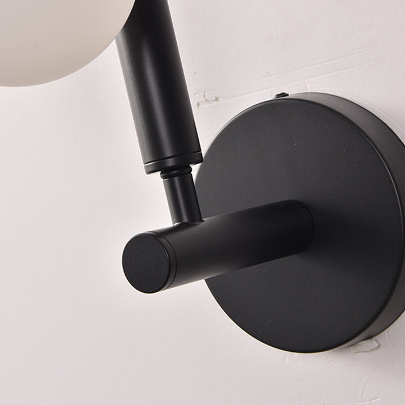 Linear Metal Iron Glass 3-Light Wall Lamp