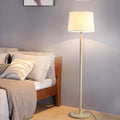 Cylindrical Ash Iron Fabric Floor Lamp