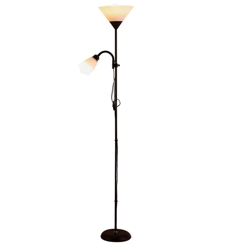 Inverted Triangle Iron Silicone 2-Light Floor Lamp