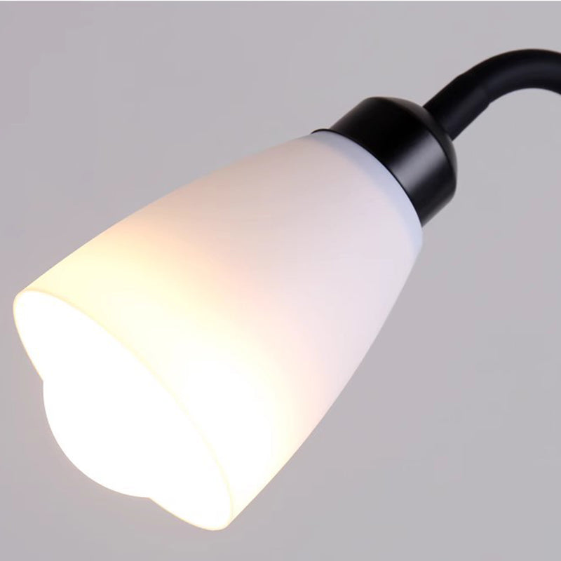 Inverted Triangle Iron Silicone 2-Light Floor Lamp
