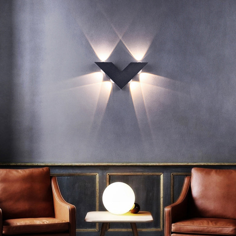 V-Shaped Aluminum PC Garden Outdoor Light