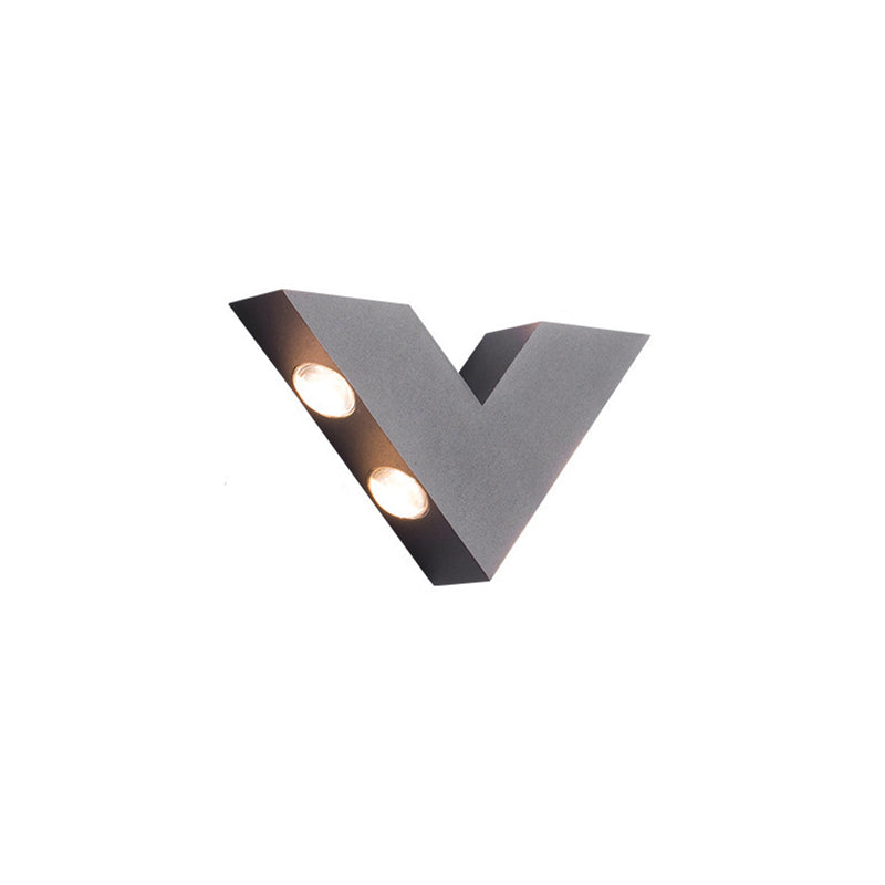 V-Shaped Aluminum PC Garden Outdoor Light