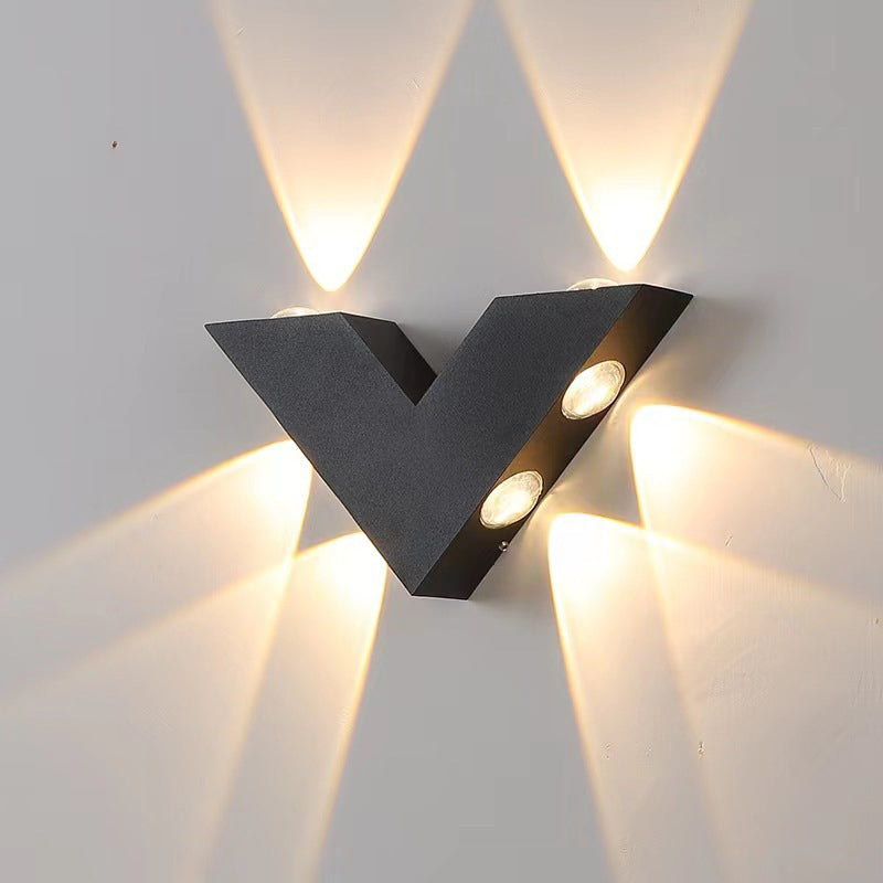 V-Shaped Aluminum PC Garden Outdoor Light