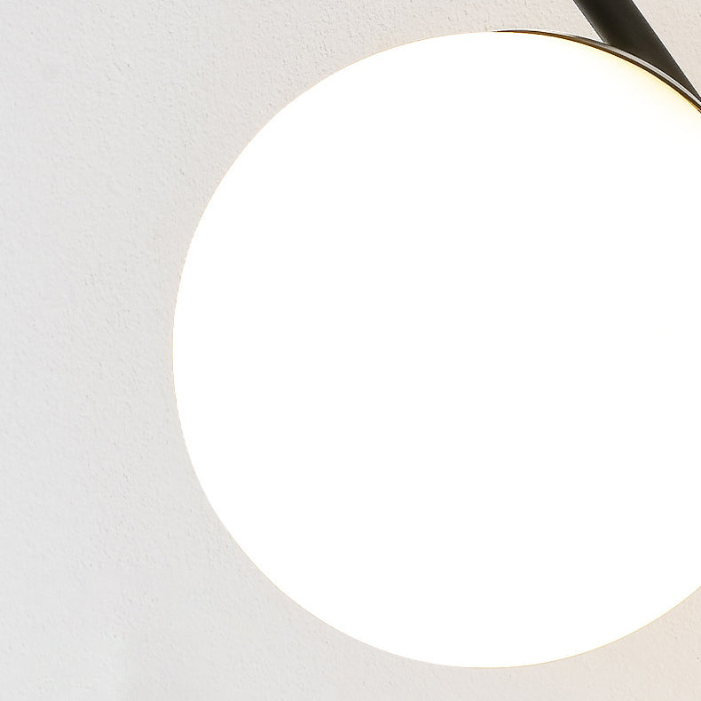 Spherical Iron Glass Bedroom Wall Lamp