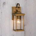 Lantern-Shaped Metal Glass Garden Outdoor Light