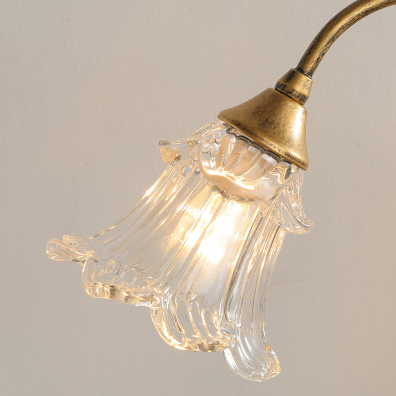 Double-Headed Flower Vine Iron 2-Light Table Lamp