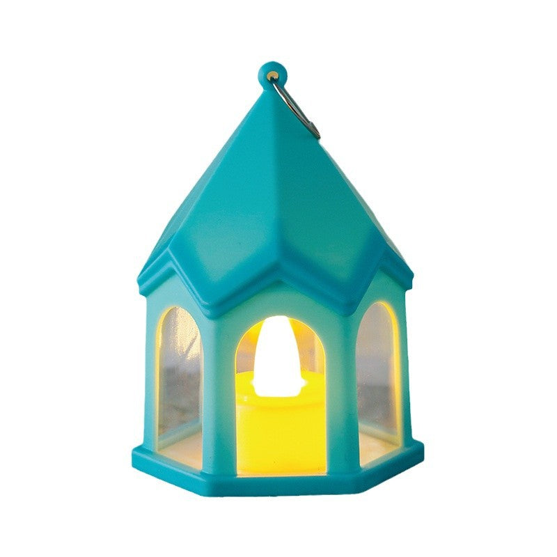 Battery House-Shaped HIPS PC Table Lamp