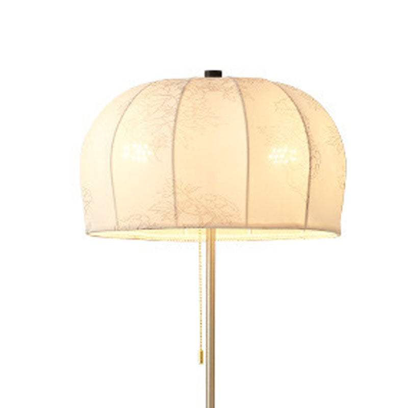 Jellyfish-Shaped Iron Ash Wood 3-Light Floor Lamp
