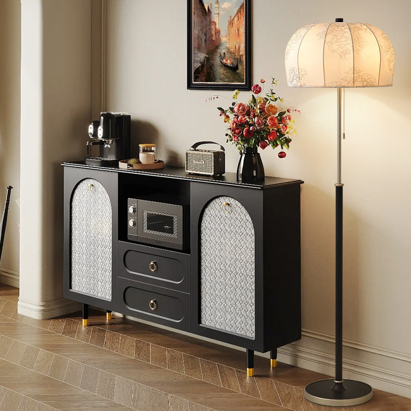 Jellyfish-Shaped Iron Ash Wood 3-Light Floor Lamp