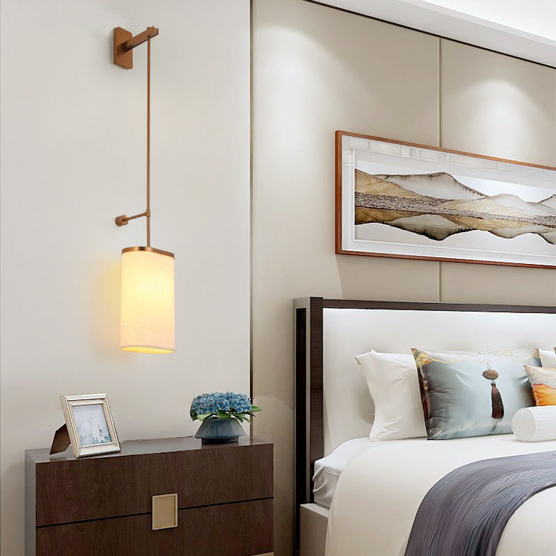 Long Pole Cylindrical Stainless Wall Lamp