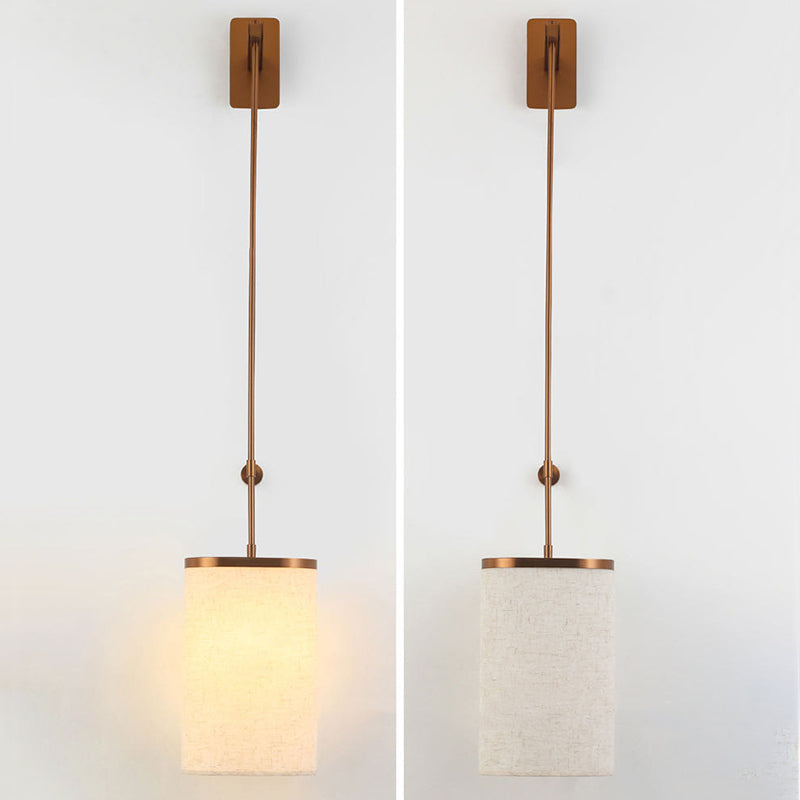 Long Pole Cylindrical Stainless Wall Lamp