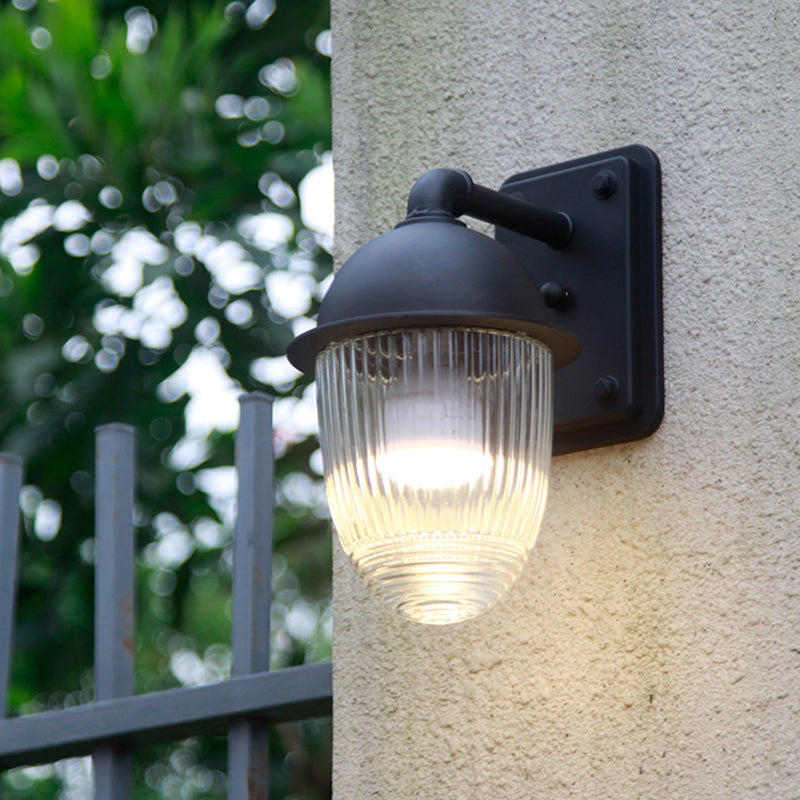 Nut-Shaped Aluminum Glass Gardens Outdoor Light