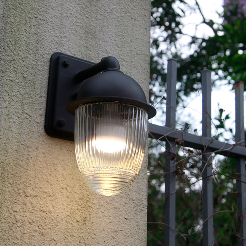 Nut-Shaped Aluminum Glass Gardens Outdoor Light