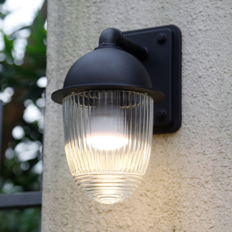 Nut-Shaped Aluminum Glass Gardens Outdoor Light