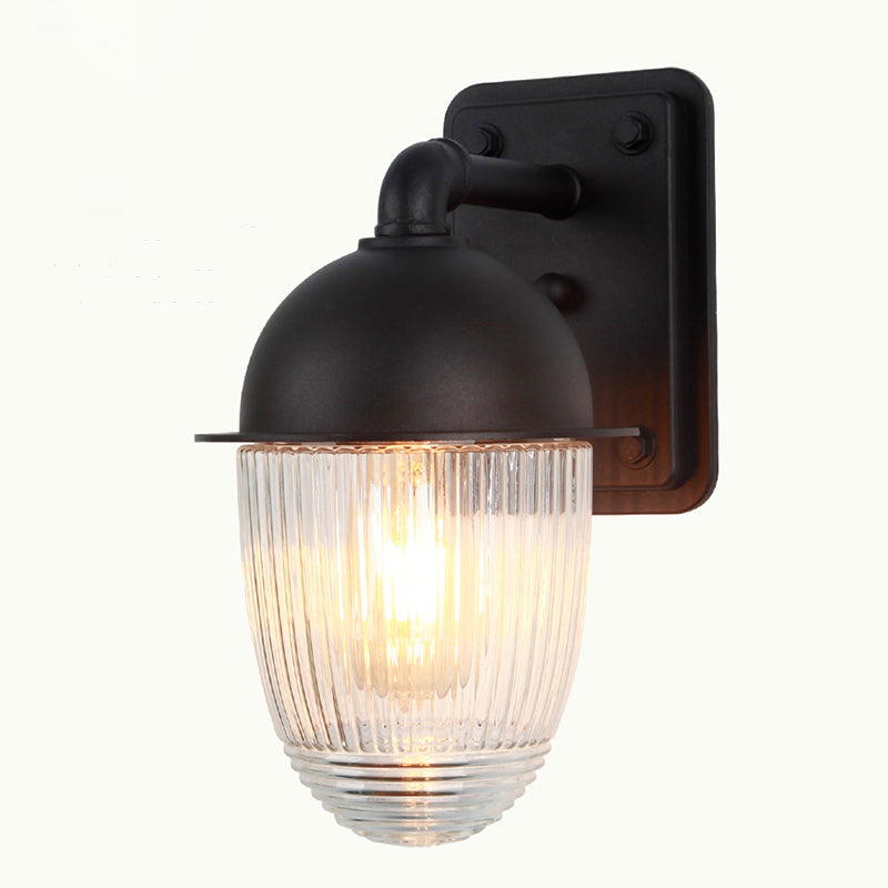 Nut-Shaped Aluminum Glass Gardens Outdoor Light