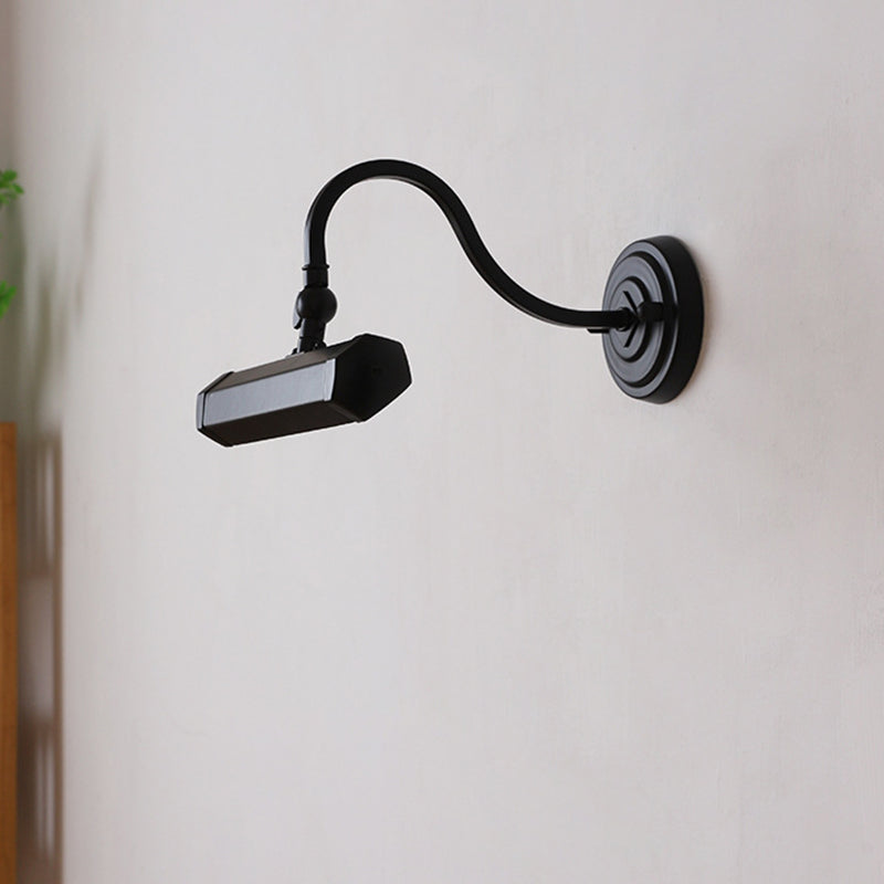 Rotatable Long Iron Bedroom 2-Light Wall Lamp
