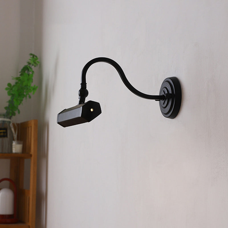 Rotatable Long Iron Bedroom 2-Light Wall Lamp