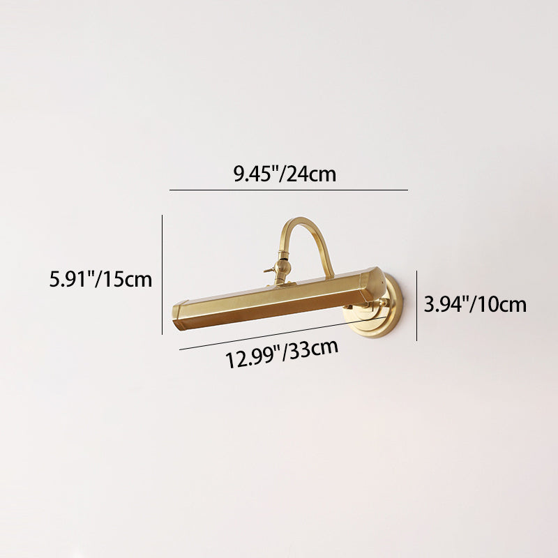 Rotatable Long Iron Bedroom 2-Light Wall Lamp