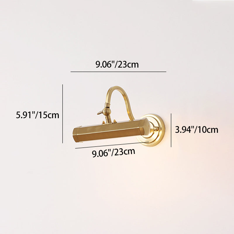 Rotatable Long Iron Bedroom 2-Light Wall Lamp