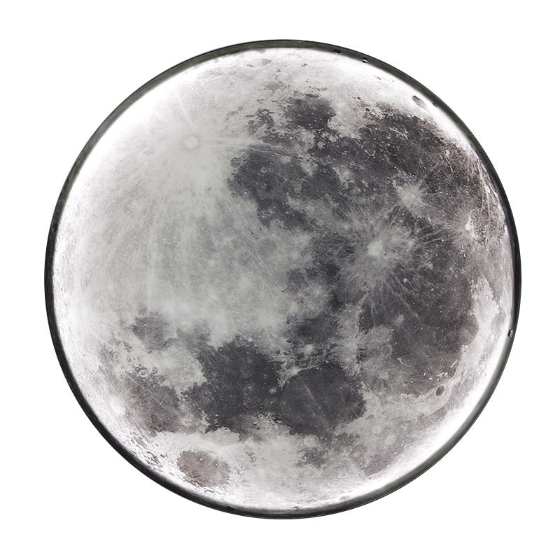 Round Moon Pattern Iron Wall Lamp