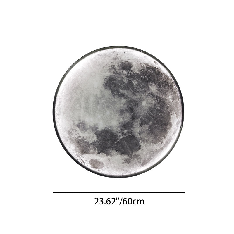 Round Moon Pattern Iron Wall Lamp