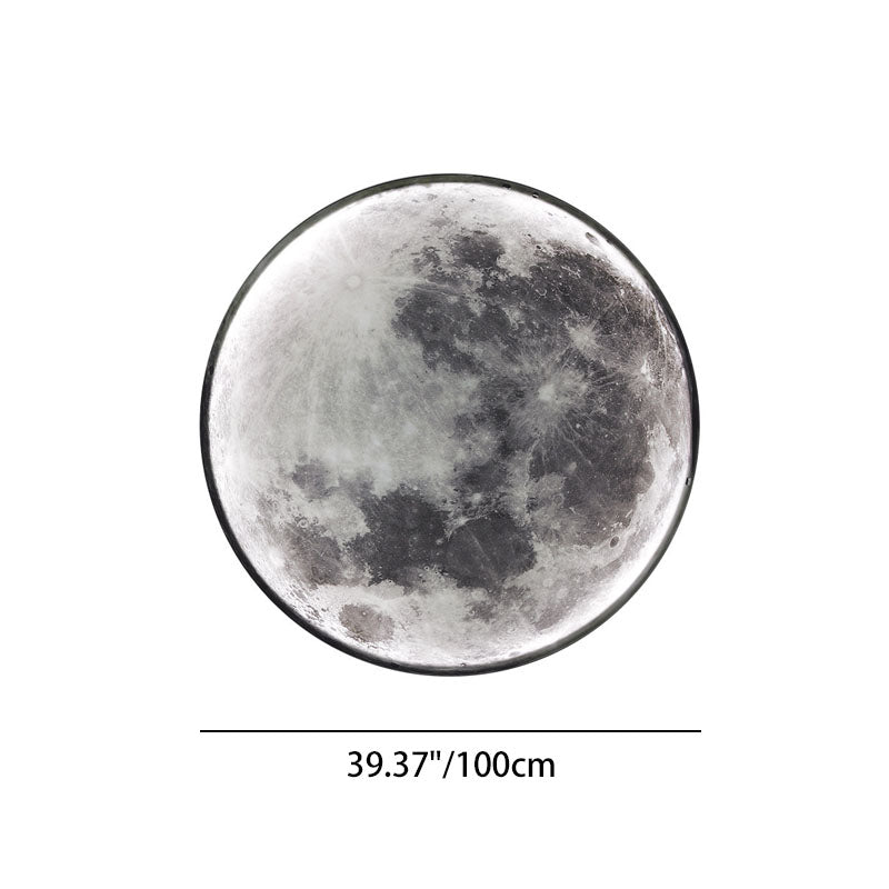 Round Moon Pattern Iron Wall Lamp
