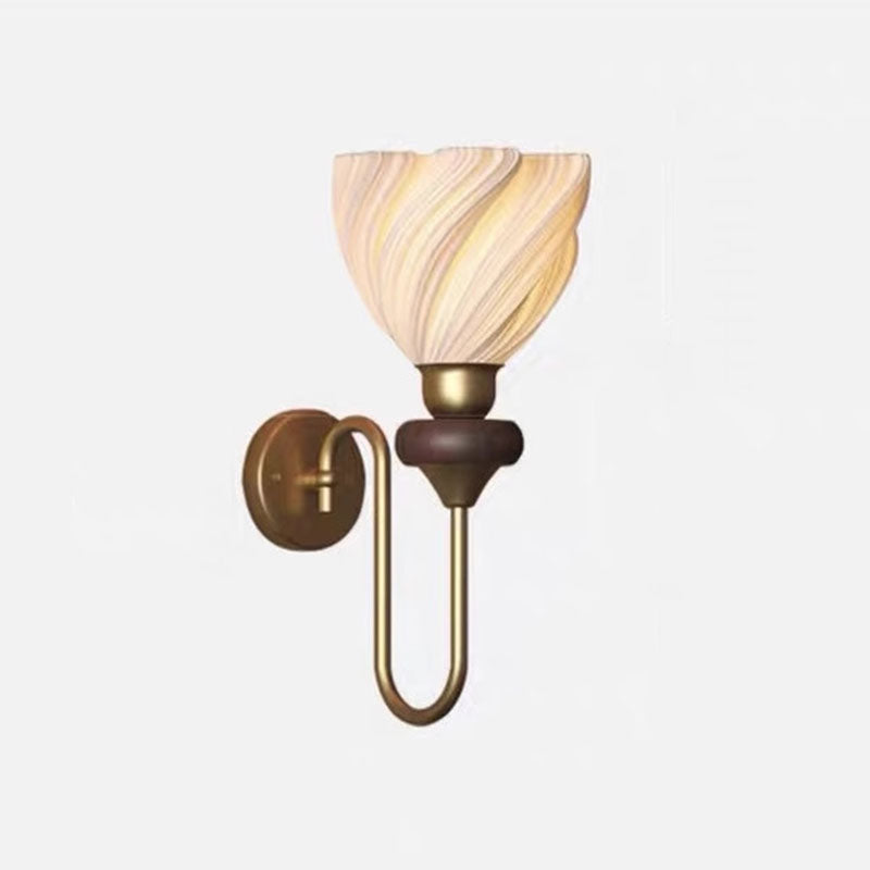 Petal-Shaped Skirt Hem Solid Wall Lamp