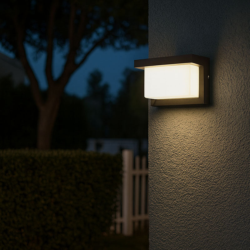 Rectangle Aluminum Acrylic Gardens Outdoor Light