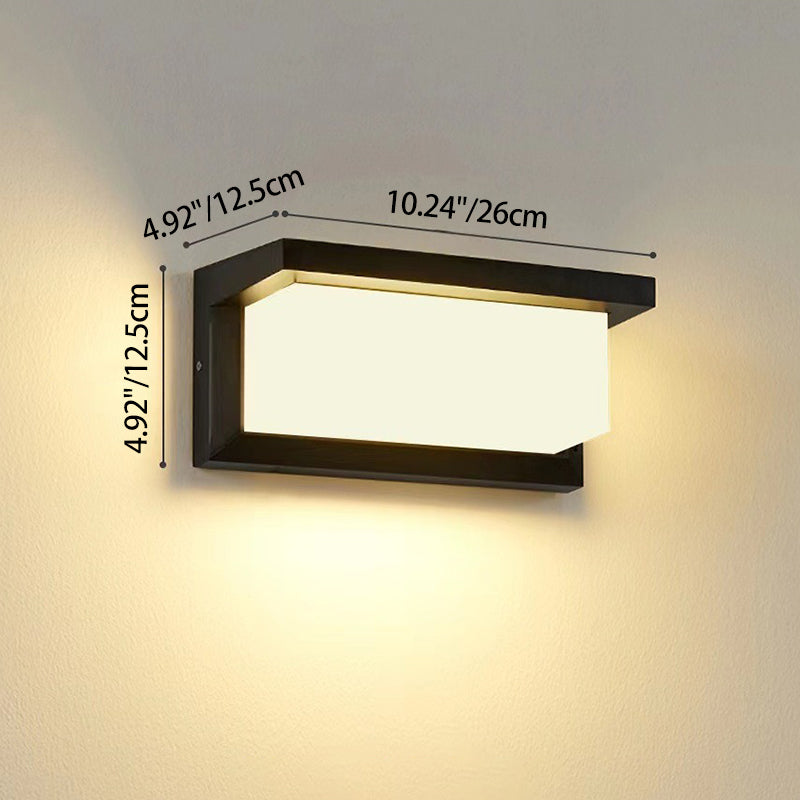 Rectangle Aluminum Acrylic Gardens Outdoor Light
