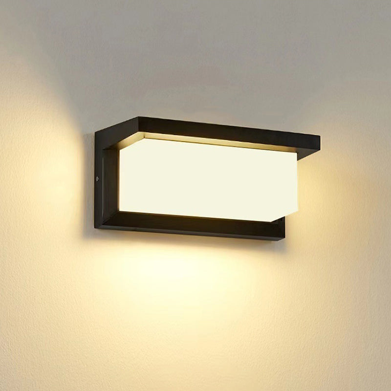 Rectangle Aluminum Acrylic Gardens Outdoor Light