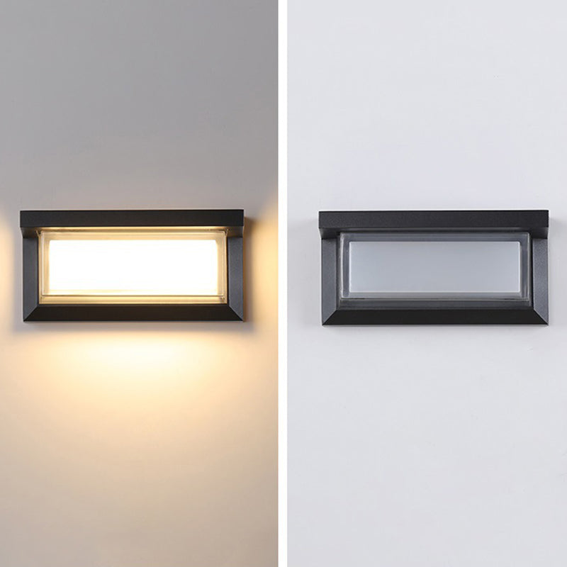 Rectangle Aluminum Acrylic Gardens Outdoor Light