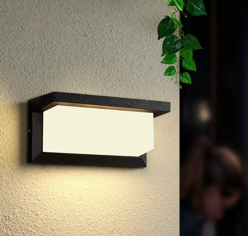 Rectangle Aluminum Acrylic Gardens Outdoor Light