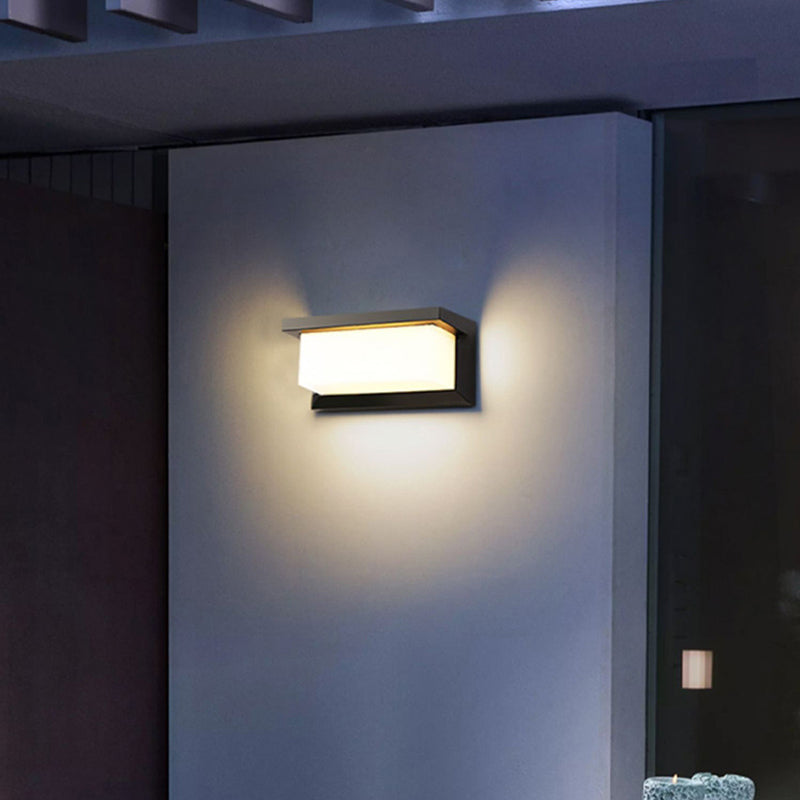 Rectangle Aluminum Acrylic Gardens Outdoor Light