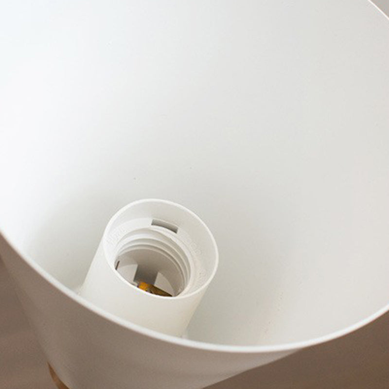 Conical Solid Wood Iron Wall Lamp