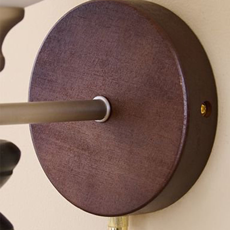 Zipper Round Ball-Shaped Flower Wall Lamp