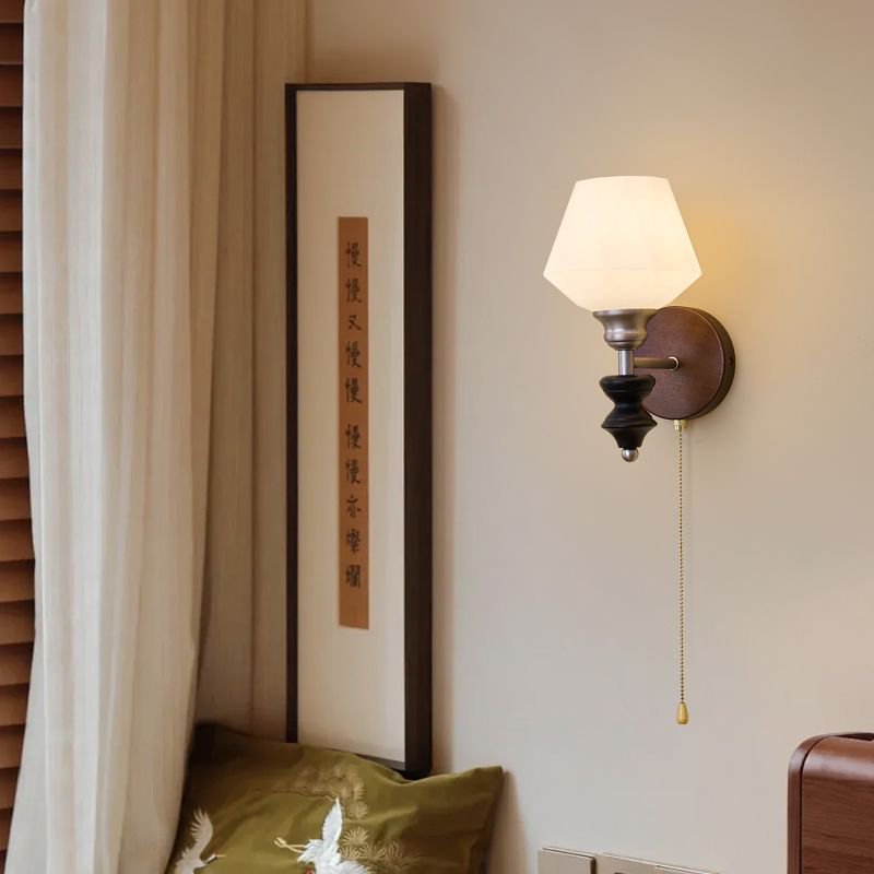 Zipper Round Ball-Shaped Flower Wall Lamp