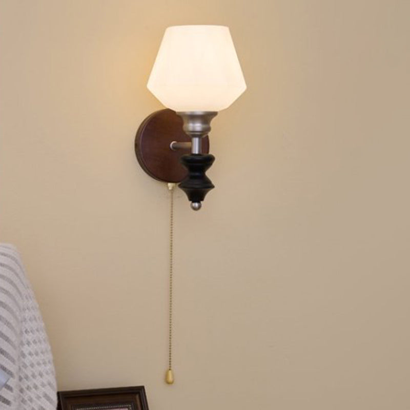 Zipper Round Ball-Shaped Flower Wall Lamp
